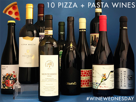 10% Off Our Favorite Pizza + Pasta Wines #winewednesday