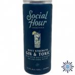 Social Hour cocktails - Canned Navy Strength Gin and Tonic (250)